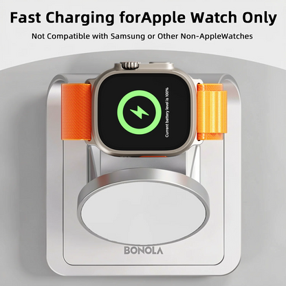 Bonola Cargador inalámbrico magnético 3 en 1 para iPhone 17/16/15/13/14/12 Estación de carga inalámbrica de 30 W para Apple Watch/AirPods Pro